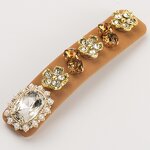 Baroque Hair Clips Supplier - Retro Crystal Gem Rhinestone Velvet Luxury