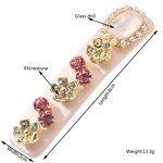 Baroque Hair Clips Supplier - Retro Crystal Gem Rhinestone Velvet Luxury