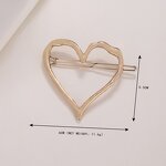 Hair Pins Supplier - Wholesale Minimalist Metal Geometric Alloy Heart Star