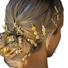 Hair Clips Factory - Eco-Friendly High Quality Multiple Star Flower Alloy