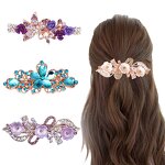Butterfly Hair Clip Factory - Hot Selling Alloy Large Rhinestone Spring Clip