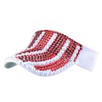 Rhinestone Visor Cap Factory - Wholesale Women Fashion Full Diamond Empty Visor