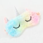Unicorn Sleep Eye Mask Factory - 4 Colors Soft Plush Furry Kids Cute
