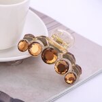 Hair Claw Clip Supplier - Medium Size Crystal Non-slip for Women Shower