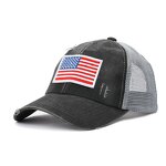 American Flag Baseball Cap Factory - Wholesale Embroidered Hole Women's Ponytail Hats