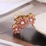 Shark Hairclip Factory - Fashion Women's Custom Color Drip Oil Pearl Hairpin