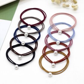 Hair Ties Factory - Wholesale Elegant Pearl Nylon Elastic Lightweight Accessories