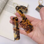 Acetate Comb Supplier - Cute Fashionable Anti-Static Portable Keychain Accessory