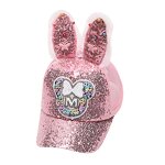 Mesh Cap Supplier - High Quality Unique Kid Bling Rabbit Ear Sequins Baseball