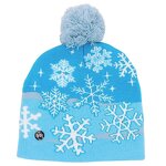 LED Christmas Beanie Supplier - Festival Elk Snowflake Snowman Knitted Winter Hat
