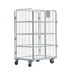 Heavy Duty Steel Platform Cart Supplier - Uni-Silent 500kg Industrial Logistics Folding Warehouse