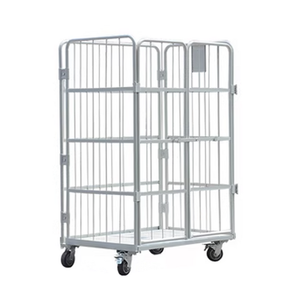 Heavy Duty Steel Platform Cart Supplier - Uni-Silent 500kg Industrial Logistics Folding Warehouse