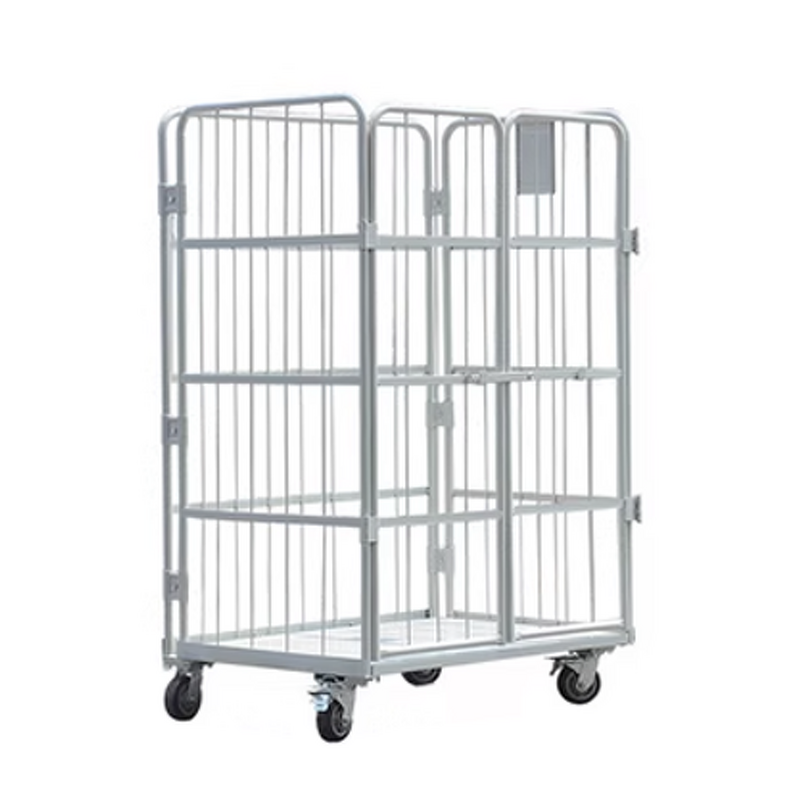 Heavy Duty Steel Platform Cart Supplier - Uni-Silent 500kg Industrial Logistics Folding Warehouse