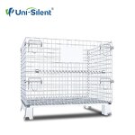 Industrial Foldable Storage Cage Manufacturer - Uni-Silent Welding Screen Processing Steel Stillage