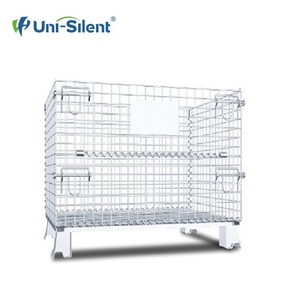 Industrial Foldable Storage Cage Manufacturer - Uni-Silent Welding Screen Processing Steel Stillage