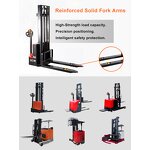 Electric Forklift Stacker Manufacturer - Uni-Silent 1800kgs ISO New Pallet All-Terrain Indoor Outdoor