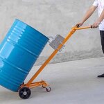 Manual Truck Mover Manufacturer - Uni-Silent 450kg Hand Lifting Machine Oil Drum Carrier Stacker