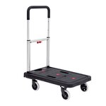 Heavy Duty Shopping Luggage Cart Manufacturer - Uni-Silent Four-Wheel Foldable Aluminium Platform