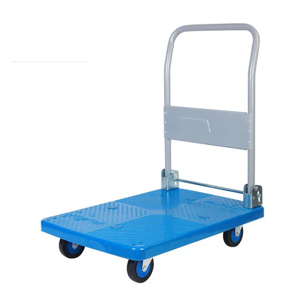 Heavy Duty Platform Trolley Factory - Uni-Silent 150kg Warehouse Food Foldable Hand Truck