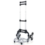 Portable Aluminum Folding Cart Factory - Uni-Silent 6 Wheel Climbing Stairs Hand Trolley Push