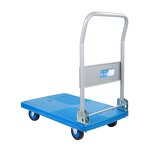 Foldable Platform Truck Factory - Uni-Silent Four Wheels Flatbed Folding Hand Trolley