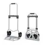 Foldable Aluminum Cart Manufacturer - Uni-Silent 80kgs Lightweight Folding Hand Trolley Cart