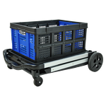 Portable Folding Trolley Manufacturer - Uni-Silent Market Collapsible Plastic Crate OEM Shopping