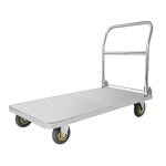 Flatbed Cart Supplier - Uni-Silent Stainless Steel Foldable for Luggage Tools Push