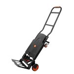 Folding Portable Luggage Cart Factory - Uni-Silent 130kgs 2 in 1 Wheel Trolley Retractable Handle
