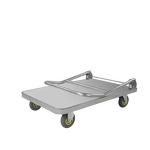 Flatbed Cart Supplier - Uni-Silent Stainless Steel Foldable for Luggage Tools Push