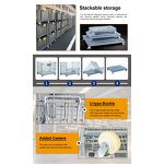 Collapsible Steel Storage Cage Supplier - Uni-Silent Warehouse Mesh Box Security for Logistic