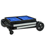 Foldable Grocery Cart Manufacturer - Uni-Silent Four-Wheel Mobile OEM Customizable Shopping Trolley