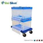 Plastic Container Dolly Manufacturer - Uni-Silent 250kgs Easy Carry Tote Moving Small Size