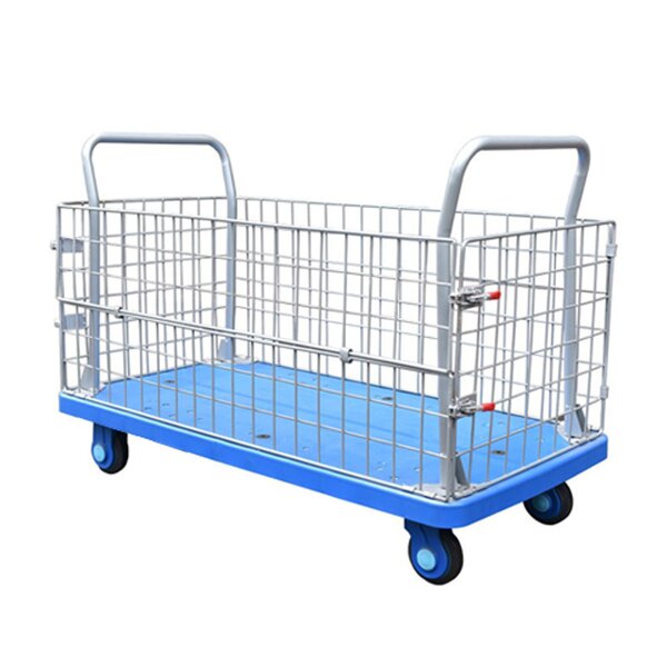 Wire Mesh Hand Trolley Supplier - 400kgs Loading Heavy Duty Cage Cart