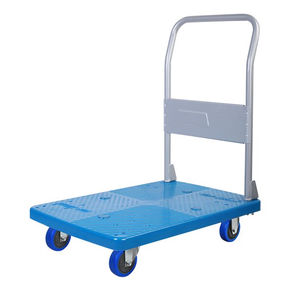 Hand Trolley Factory - Uni-Silent 150kg Fix Handle Platform Trolley Industrial Moving