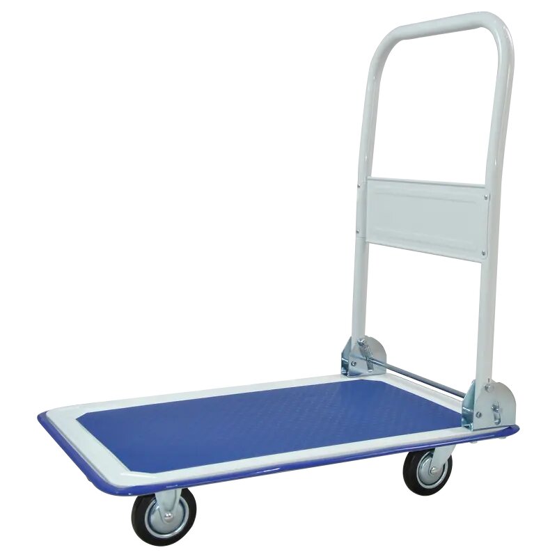 Steel Platform Trolley Manufacturer - Uni-Silent 150KG Loading Folding Hand Cart Portable