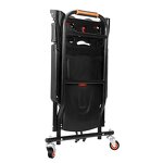 Folding Portable Luggage Cart Factory - Uni-Silent 130kgs 2 in 1 Wheel Trolley Retractable Handle