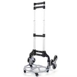 Portable Aluminum Hand Truck Factory - Uni-Silent 6-Wheel Folding Climbing Stairs Trolley OEM