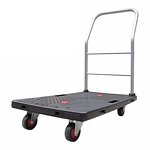 Plastic Portable Platform Trolley Manufacturer - Uni-Silent 100kgs Capacity Hand Truck Hand Cart