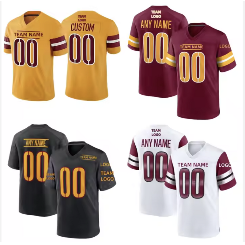 Custom American Football Jersey Manufacturer - 2024-25 New Black High Quality Sublimated