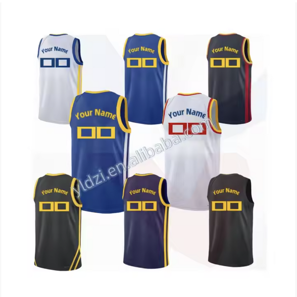 Basketball Jerseys Manufacturer - Golden State #3/#22/#11/#23 Plus Size 100% Polyester