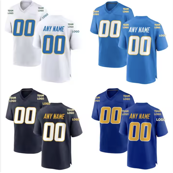 Men's American Football Jerseys Supplier - Wholesale Best Quality Hot Sale Blue Team