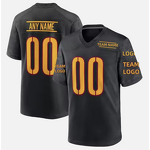 Custom American Football Jersey Manufacturer - 2024-25 New Black High Quality Sublimated