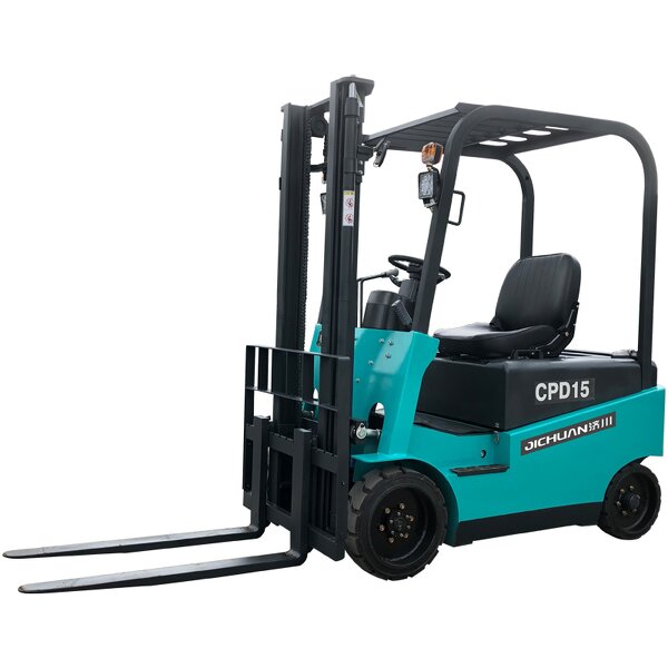 4 Wheel Electric Forklift Factory - Large Wheel Full Electric Pallet Four Big Tyres