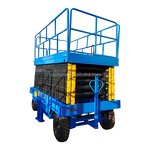 Scissor Lift Small Elevator Supplier - High Altitude Smooth Lifting Four Supporting Legs Traction Mobile