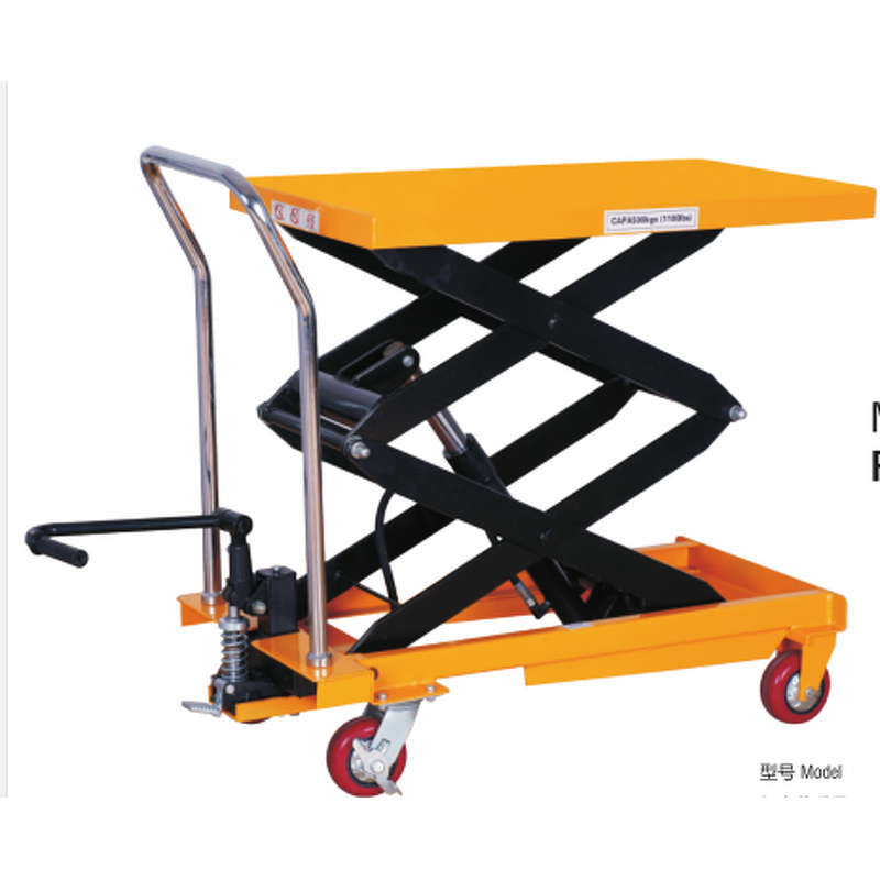 Hydraulic Scissors Lift Platform Factory - Jichuan Hand Operated Manual Lift Tables 910x500x52mm Jiangsu
