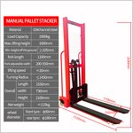 Hydraulic Manual Pallet Stacker Factory - Hand Operated Forklifts 1.5 Ton