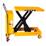 Hydraulic Adjustable Boom Lift Desk Supplier - JICHUAN with 750x500x50mm-1200x610x50mm Table Top