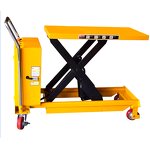 Semi-electric Lifting Table Factory - JICHUAN Brand 300kg 500kg Battery Lifting Table