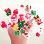 Lash Brush Manufacturer - Custom Christmas Santa Snowflake Wand Cleaner